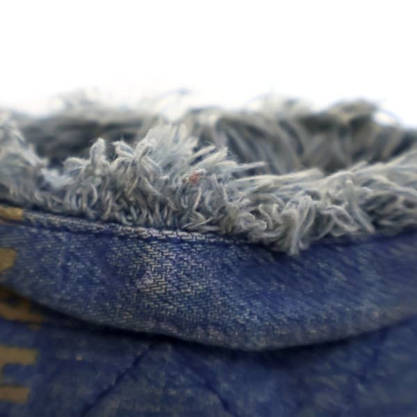 Pre-owned Chanel Mini Denim Mood Bucket with Chain Blue