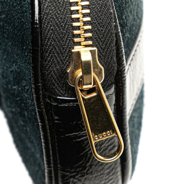 Pre-owned Gucci Small Suede Ophidia Belt Bag Blue