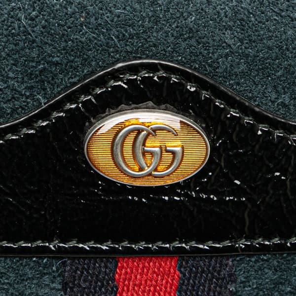 Pre-owned Gucci Small Suede Ophidia Belt Bag Blue