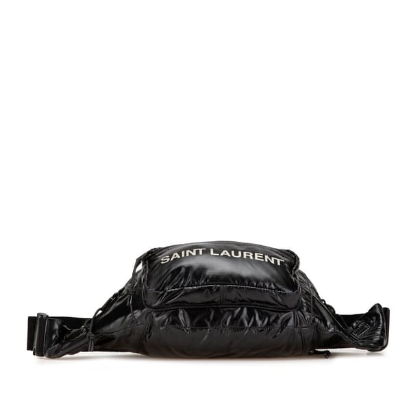 Pre-owned Saint Laurent Nylon Nuxx Belt Bag Black