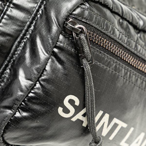 Pre-owned Saint Laurent Nylon Nuxx Belt Bag Black