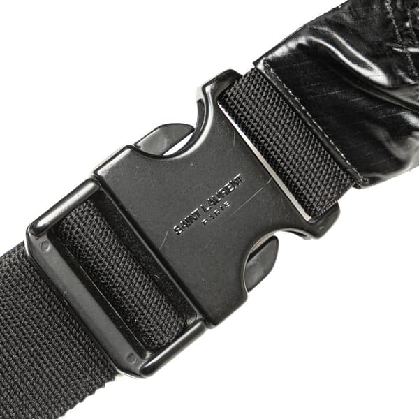 Pre-owned Saint Laurent Nylon Nuxx Belt Bag Black