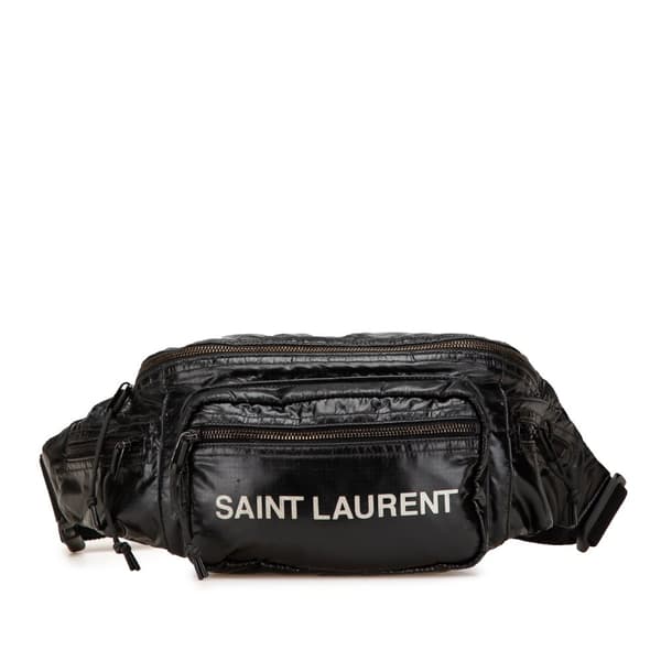 Pre-owned Saint Laurent Nylon Nuxx Belt Bag Black