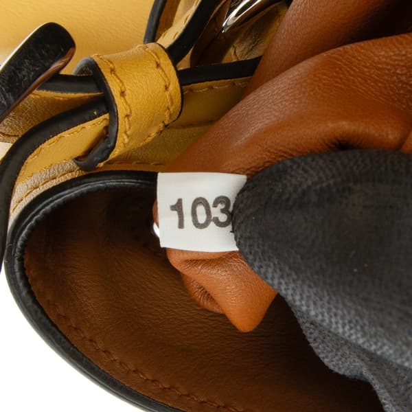 Pre-owned Prada Soft Calf Convertible Drawstring Bucket Bag Yellow