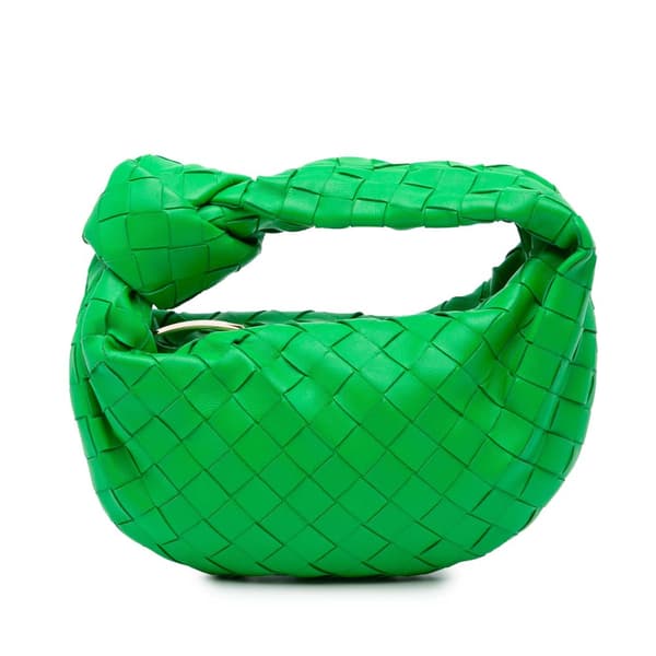 Pre-owned Bottega Veneta Mini Nappa Intrecciato Jodie Green