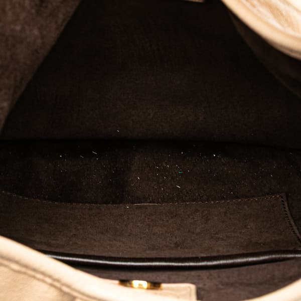Pre-owned Yves Saint Laurent Small Leather St. Tropez Hobo Brown