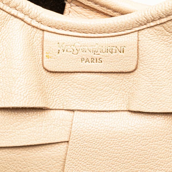 Pre-owned Yves Saint Laurent Small Leather St. Tropez Hobo Brown