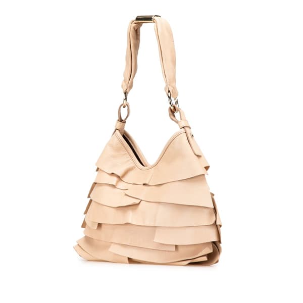 Pre-owned Yves Saint Laurent Small Leather St. Tropez Hobo Brown