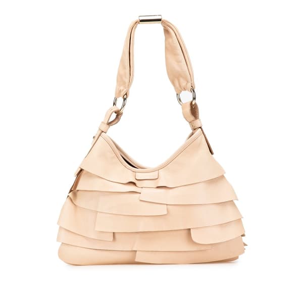 Pre-owned Yves Saint Laurent Small Leather St. Tropez Hobo Brown