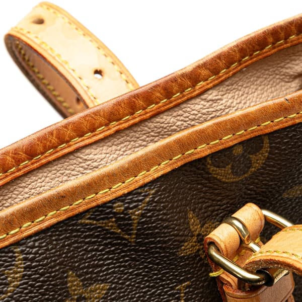 Pre-owned Louis Vuitton Monogram Bucket GM Brown