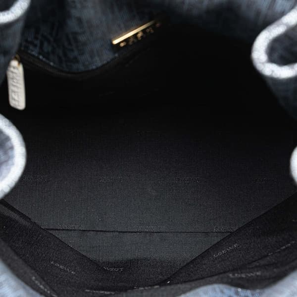 Pre-owned LOEWE Canvas Bucket Bag Blue