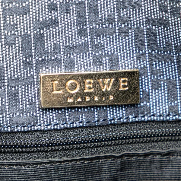 Pre-owned LOEWE Canvas Bucket Bag Blue