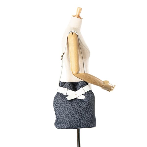 Pre-owned LOEWE Canvas Bucket Bag Blue
