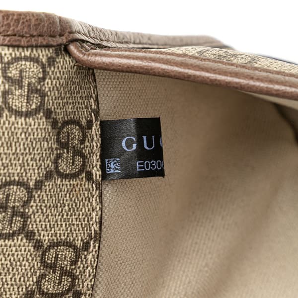 Pre-owned Gucci GG Supreme Web Neo Vintage Belt Bag Brown
