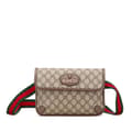 Miniatyrbilde 1 av 10: Pre-owned Gucci GG Supreme Web Neo Vintage Belt Bag Brown
