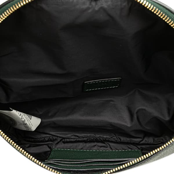 Pre-owned Versace Grained Calfskin Vanitas Medea Belt Bag Green