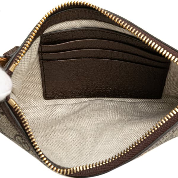 Pre-owned Gucci Mini GG Supreme Blondie Belt Bag Brown