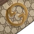 Miniatyrbillede 10 af 10: Pre-owned Gucci Mini GG Supreme Blondie Belt Bag Brown