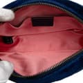 Miniatyrbilde 4 av 10: Pre-owned Gucci GG Marmont Velvet Matelasse Belt Bag Blue