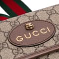 Miniatyrbillede 6 af 10: Pre-owned Gucci GG Supreme Web Neo Vintage Belt Bag Brown