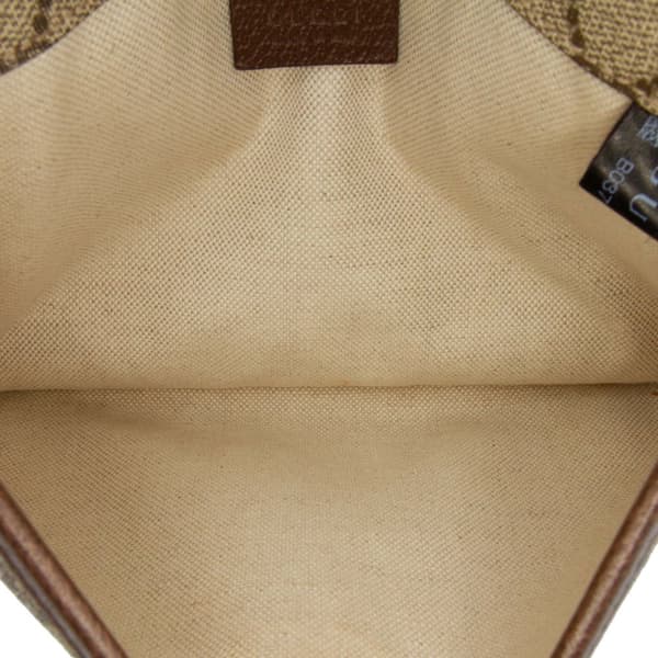 Pre-owned Gucci GG Supreme Web Neo Vintage Belt Bag Brown