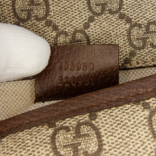 Pre-owned Gucci GG Supreme Web Neo Vintage Belt Bag Brown