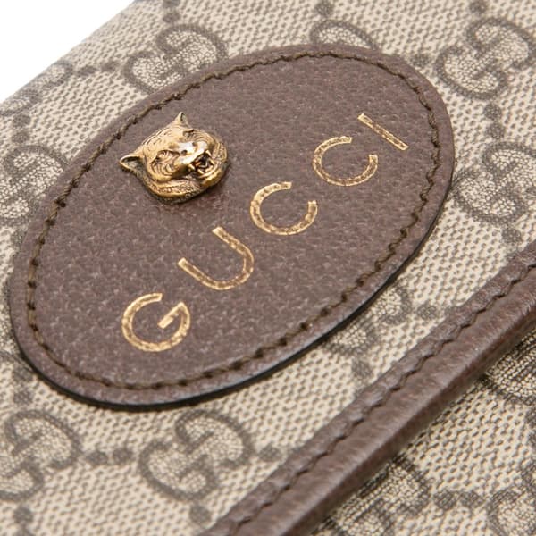 Pre-owned Gucci GG Supreme Web Neo Vintage Belt Bag Brown