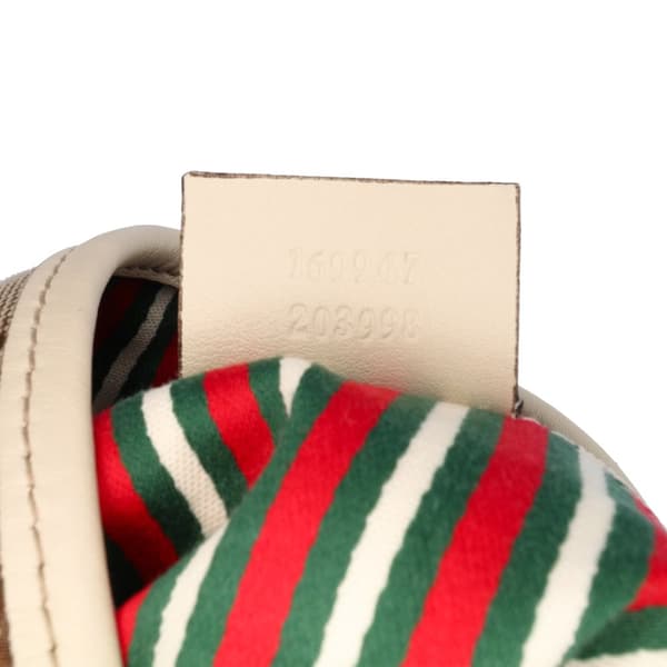 Pre-owned Gucci GG Canvas New Britt Hobo Brown