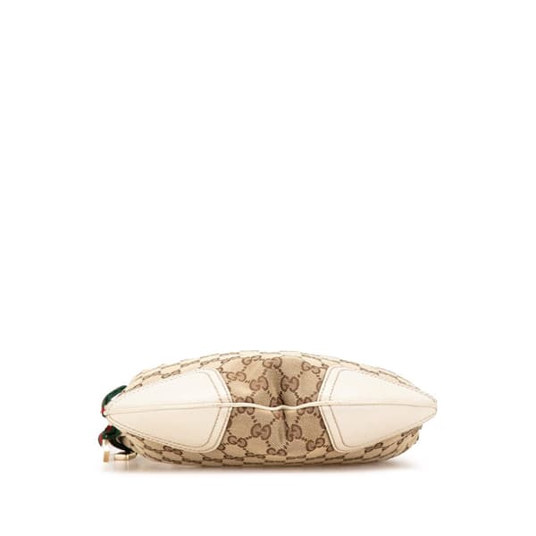 Pre-owned Gucci GG Canvas Princy Hobo Brown