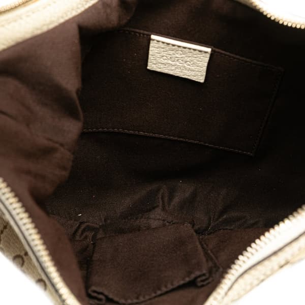 Pre-owned Gucci GG Canvas Princy Hobo Brown