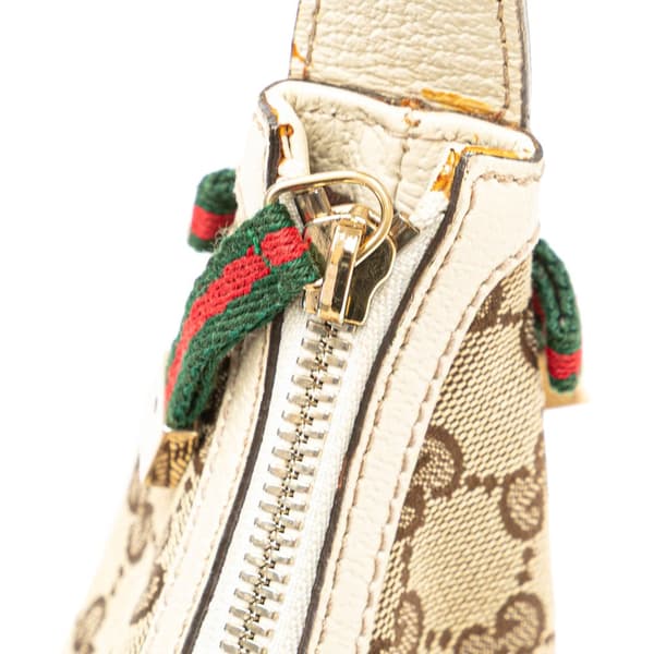 Pre-owned Gucci GG Canvas Princy Hobo Brown