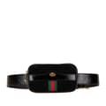 Miniatyrbild 1 av 10: Pre-owned Gucci Small Suede Ophidia Belt Bag Black