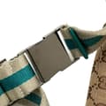 Miniatyrbillede 9 af 10: Pre-owned Gucci GG Canvas Web Double Pocket Belt Bag Brown