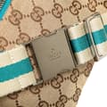 Miniatyrbillede 10 af 10: Pre-owned Gucci GG Canvas Web Double Pocket Belt Bag Brown