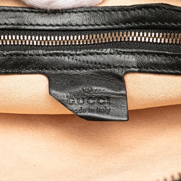 Pre-owned Gucci GG Marmont Square Matelasse Leather Belt Bag Black