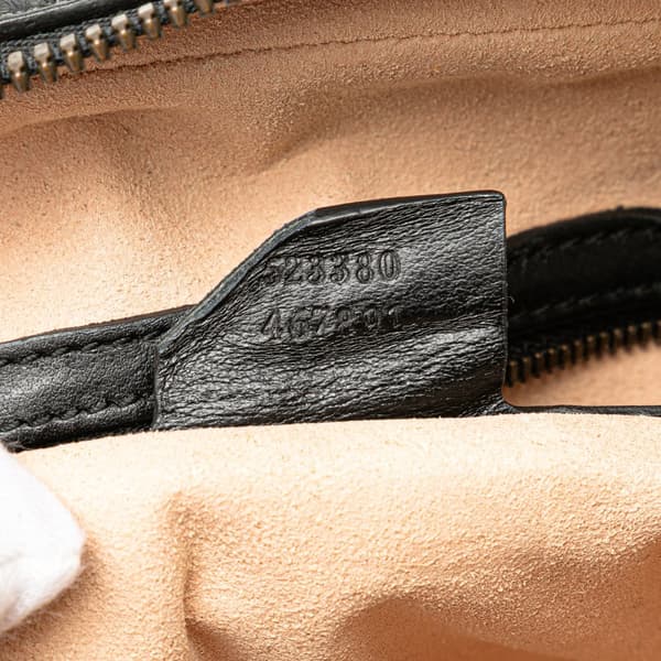 Pre-owned Gucci GG Marmont Square Matelasse Leather Belt Bag Black