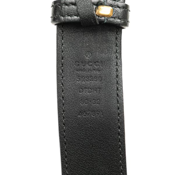 Pre-owned Gucci GG Marmont Square Matelasse Leather Belt Bag Black