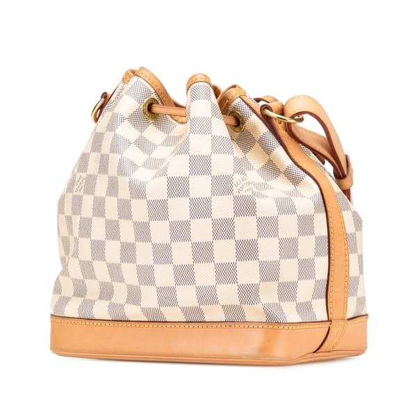 Pre-owned Louis Vuitton Damier Azur Noe BB White