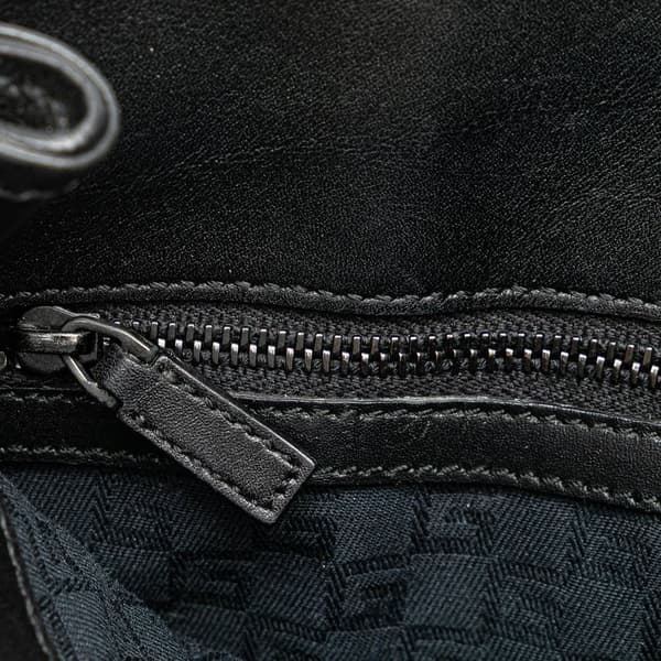 Pre-owned Gucci Leather Hobo Black