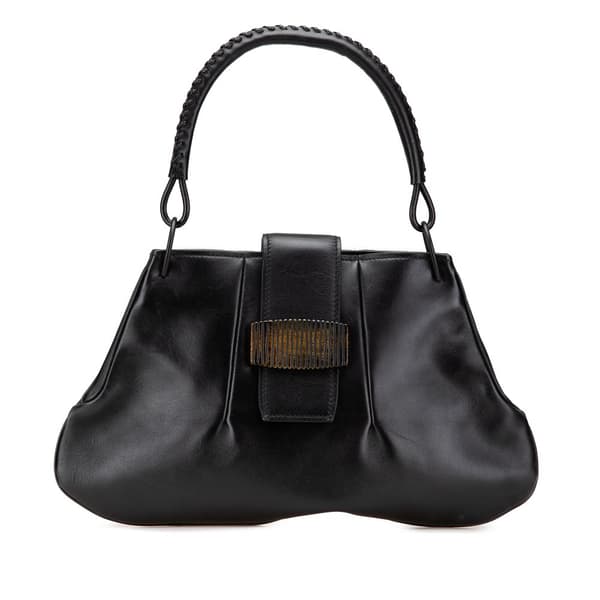 Pre-owned Gucci Leather Hobo Black