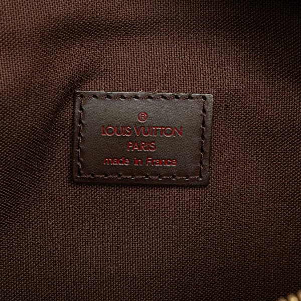 Pre-owned Louis Vuitton Damier Ebene Melville Belt Bum Bag Brown