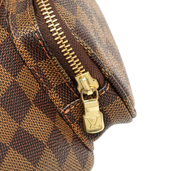 Pre-owned Louis Vuitton Damier Ebene Melville Belt Bum Bag Brown