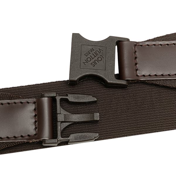 Pre-owned Louis Vuitton Damier Ebene Melville Belt Bum Bag Brown