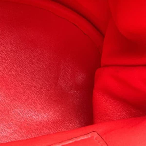Pre-owned Ferragamo Leather Cage Bucket Bag Red