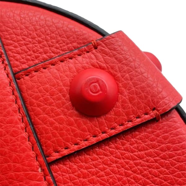 Pre-owned Ferragamo Leather Cage Bucket Bag Red