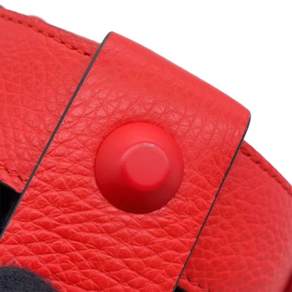 Pre-owned Ferragamo Leather Cage Bucket Bag Red