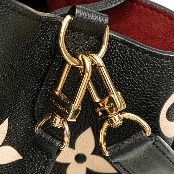 Pre-owned Louis Vuitton Monogram Giant Bicolor Empreinte Neonoe MM Black
