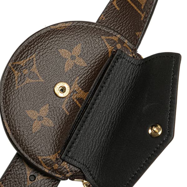 Pre-owned Louis Vuitton Monogram Daily Multi Pocket 30mm Belt Brown