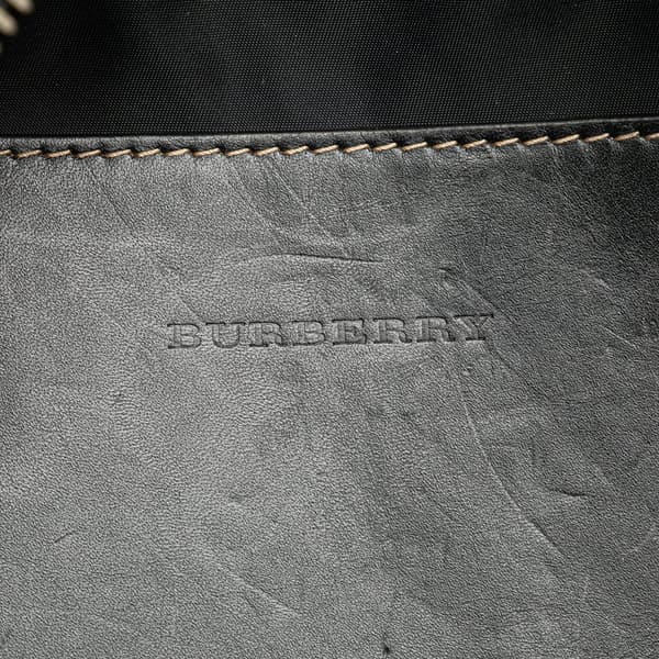 Pre-owned Burberry House Check Nylon Sonny Belt Bag Brown