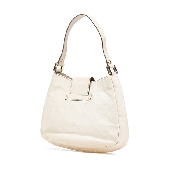 Pre-owned Gucci Medium Guccissima New Ladies Hobo White